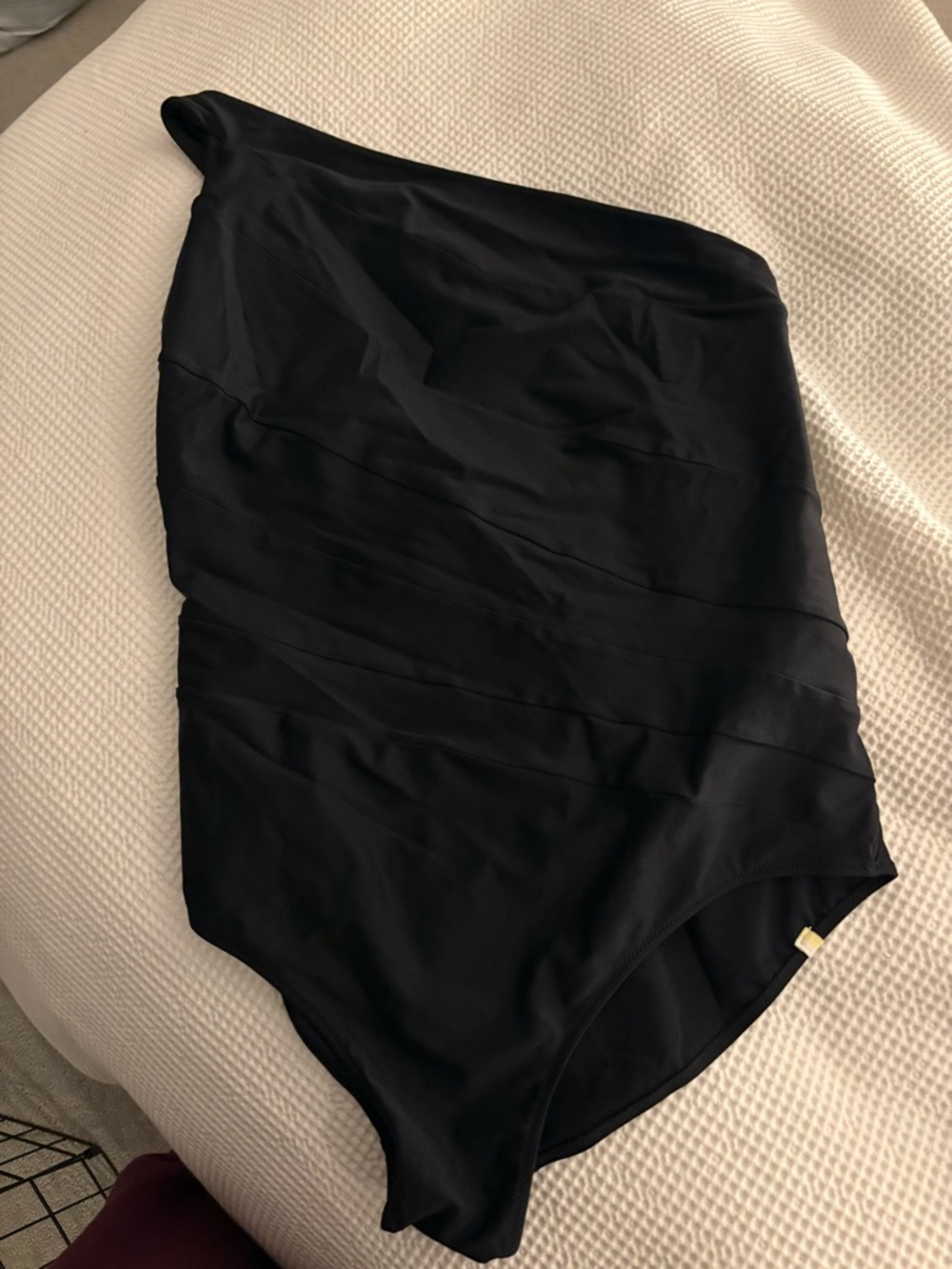 Summersalt Black Asymmetrical One-Shoulder -The Sidestroke swimsuit